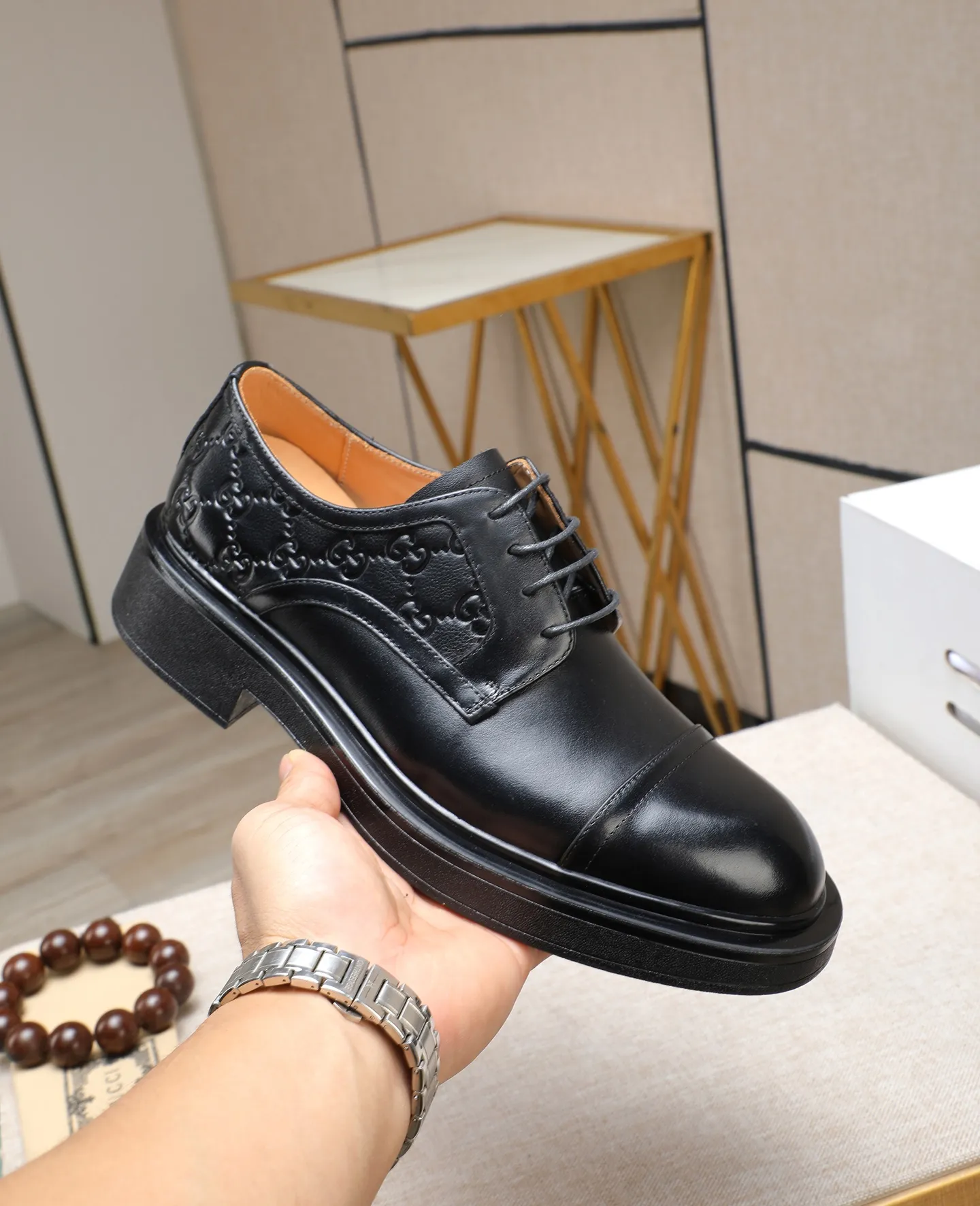 Men's shoes 💰520 📛📛Original (water-dyed cow lining) GUCCI official website formal shoes🌀 Italian 🇮🇹Imported cowhide➕Top imported water-dyed cowhide lining💋Finely handmade Original bottom, the real thing looks better when photographed in person Standard size 38-44